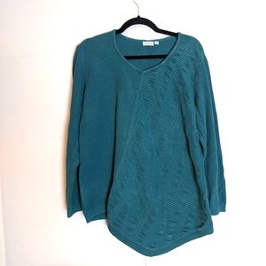 Textures Asymmetrical Sweater Size 1 Lagenlook Minimalist